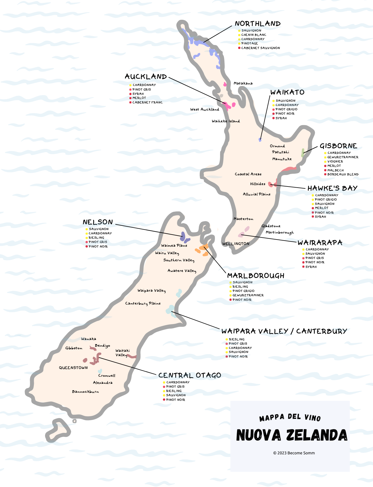 Wine map new zealand
Mappa del vino nuova zelanda
carte des vins de Nouvelle-Zélande